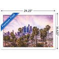 thumbnail image 3 of Cityscapes - Los Angeles, California Pastel Wall Poster, 14.725" x 22.375", Framed, 3 of 3