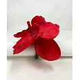thumbnail image 5 of Fennco Styles Handmade Double Moth Orchid Decorative Napkin Rings, Set of 4 - Red Flower Napkin Holders for Dining Table, Banquet, Wedding, Holiday Décor and Special Event, 5 of 6
