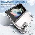 thumbnail image 3 of for Galaxy Z Fold 4 5G Case Samsung Z Fold 4 5G Case with Transparent Bracket Premium Clear Back Panel + TPU Bumper Cover for Samsung Galaxy Z Fold 4 5G（XC Clear）, 3 of 14