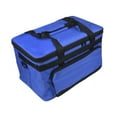 thumbnail image 1 of Bolsa de almacenamiento de arte, bolsa de manualidades de viaje con correa de hombro ajustable, organizador de herramientas de dibujo premium, caja de S azul, 1 of 8