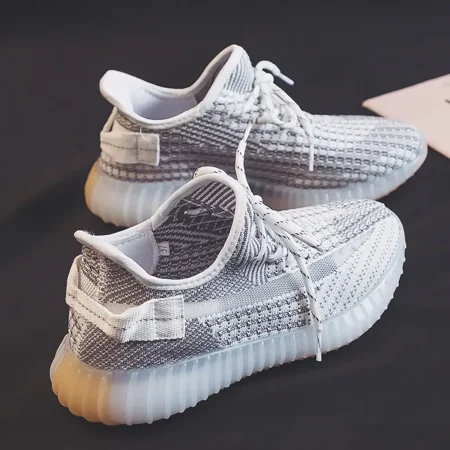 

Women‘s Leisure Knit Sneakers Low Top Lace Up Breathable Round Toe Casual Shoes Women‘s Running Shoes