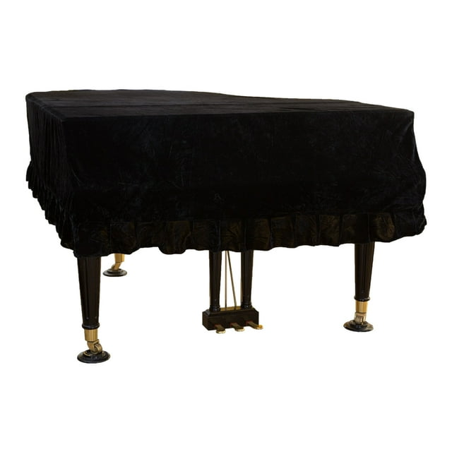 Wosthever Cubierta antipolvo para Piano, práctica aplicación amplia de nailon, para cualquier ocasión, cubierta antipolvo para Piano Accesorios para instrumentos musicales negro 170-180