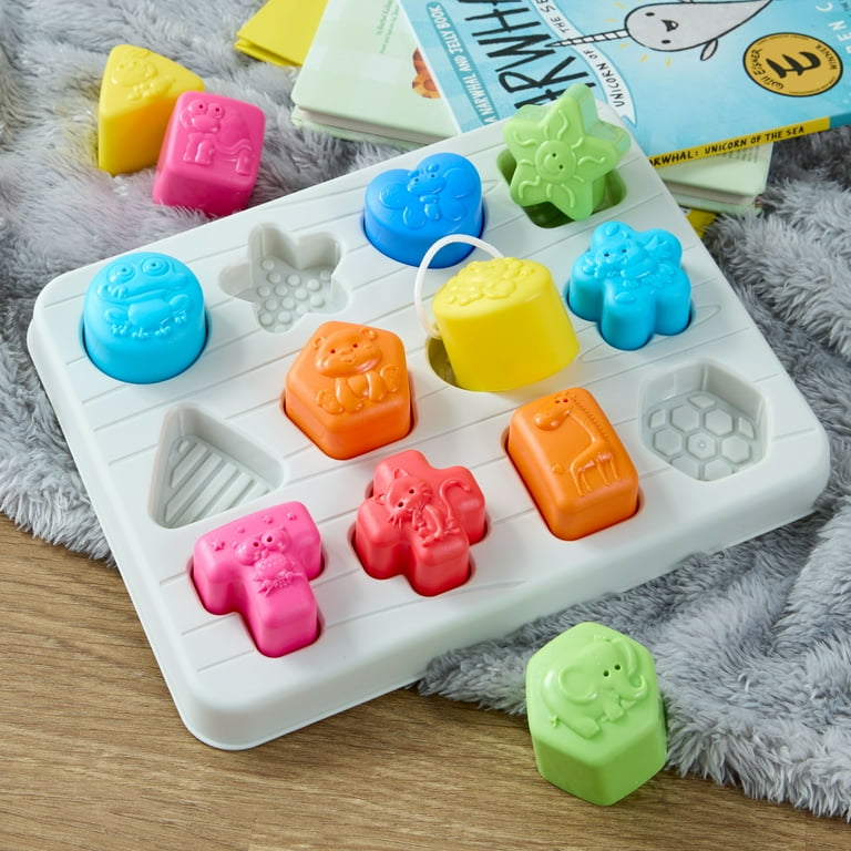 Spark Create Imagine 13-Piece Shape Sorting Sensory Puzzle for