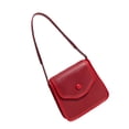 thumbnail image 3 of Bolso de hombro grande de PU rojo vino con cierre de hebilla de moda, correa ajustable, ideal para las axilas de las mujeres, estilo de capacidad, 3 of 8