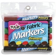 Tulip Primary Fabric Markers, 6 Piece