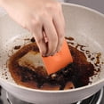 thumbnail image 5 of 1-Piece Plastic Pan Scraper – Non-Scratch Dish Scraper Tool for Non-Stick Cookware, Removes Burnt Food from Pots, Pans & Glass Stovetops, Ergonomic & Dishwasher Safe, Orange, By Harlik, 5 of 8