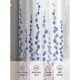 thumbnail image 6 of Purple Blue Polka Dots Sheer Curtains 54 Inch Length 2 Panels Set, Watercolor Abstract Art Voile Window Treatment Rod Pocket Short Kitchen Curtains Drapes for Bedroom 52"x54"x2, 6 of 7