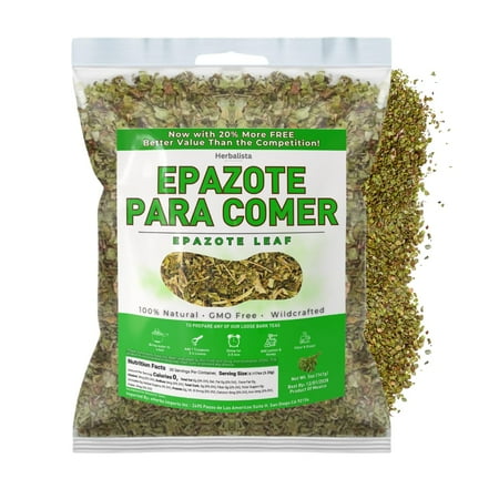 Herbalista - Viral 5oz (141g) Epazote Para Comer Spice & Herbal Tea - Premium Hoja de Calidad | 100% All-Natural Loose Leaf