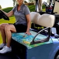 thumbnail image 2 of Jeiento Blue Sea Turtle Golf Cart Seat Covers Comfortable Golf Cart Seat Blanket Covers Golf Cart Seat Towel Accessory Fits Most Club Cars Golf Carts, 2 of 5