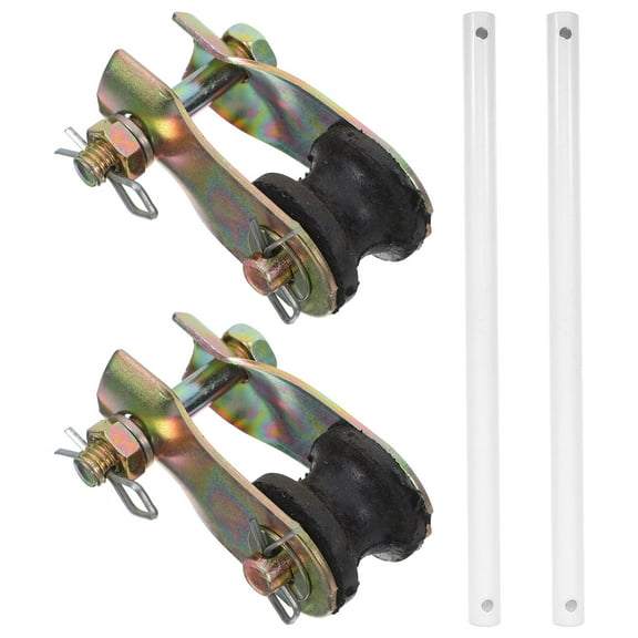 OUNONA 2pcs Ceiling Fan Long Downrod Set Universal Extension Rods For Ceiling Fans And Pendant Lights Easy Installation Metal Design