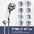 thumbnail image 6 of Wowow 8-spray 12in. Dual Shower Head and Handheld Shower Head in Brushed Nickel, 6 of 8