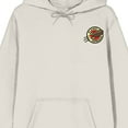thumbnail image 3 of Futurama Planet Espresso Logo Long Sleeve Adult Sand Hooded Sweatshirt-Large, 3 of 5