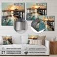thumbnail image 4 of Designart "Coastalpier Pier Perspective Painting II" Nautical & Beach Metal Wall Decor, 4 of 5