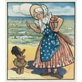 thumbnail image 3 of Frank Arthur Nankivell 12x14 Black Modern Framed Museum Art Print Titled - Oh, Mother, May I Go Out to Swim (1906), 3 of 5