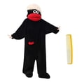thumbnail image 2 of Monster Onesie Pajamas，Funny Big Mouth Monster Pajamas with Comb For Adults One Piece Pajamas For Women，Silly Cozy Plus Size Fuzzy Jumpsuit Pajamas, 2 of 4