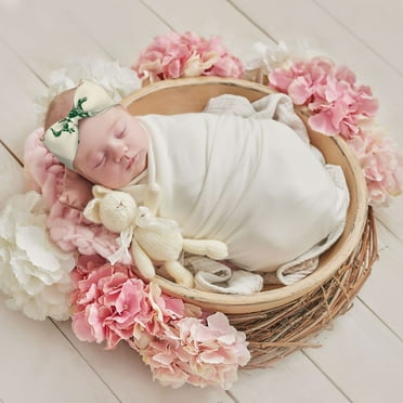 Yiaed West Cowboys Print Newborn Baby Hat Infant Baby Beanie Top Knot Stretchy Hats