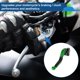 thumbnail image 3 of Palanca de freno y embrague corta larga para Kawasaki ER-5 2004-2005, palanca de manillar de motocicleta ajustable, aleación de aluminio, cabeza verde, mango negro, 3 of 6