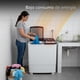 thumbnail image 3 of White Westinghouse Lavadora doble tina  11 kg  WWXCTT11703BK  Gabinete en polipropileno  4 niveles de agua  3 perillas de control  Bajo consumo de energía  Ahorro de agua, 3 of 9