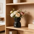 thumbnail image 5 of Bcylexb Vintage Plastic Vase for Flowers, 5.9 Inch Textured Flower Vase Minimalist Decorative Vase for Living Room Garden Bedroom Office Decor, 5 of 7