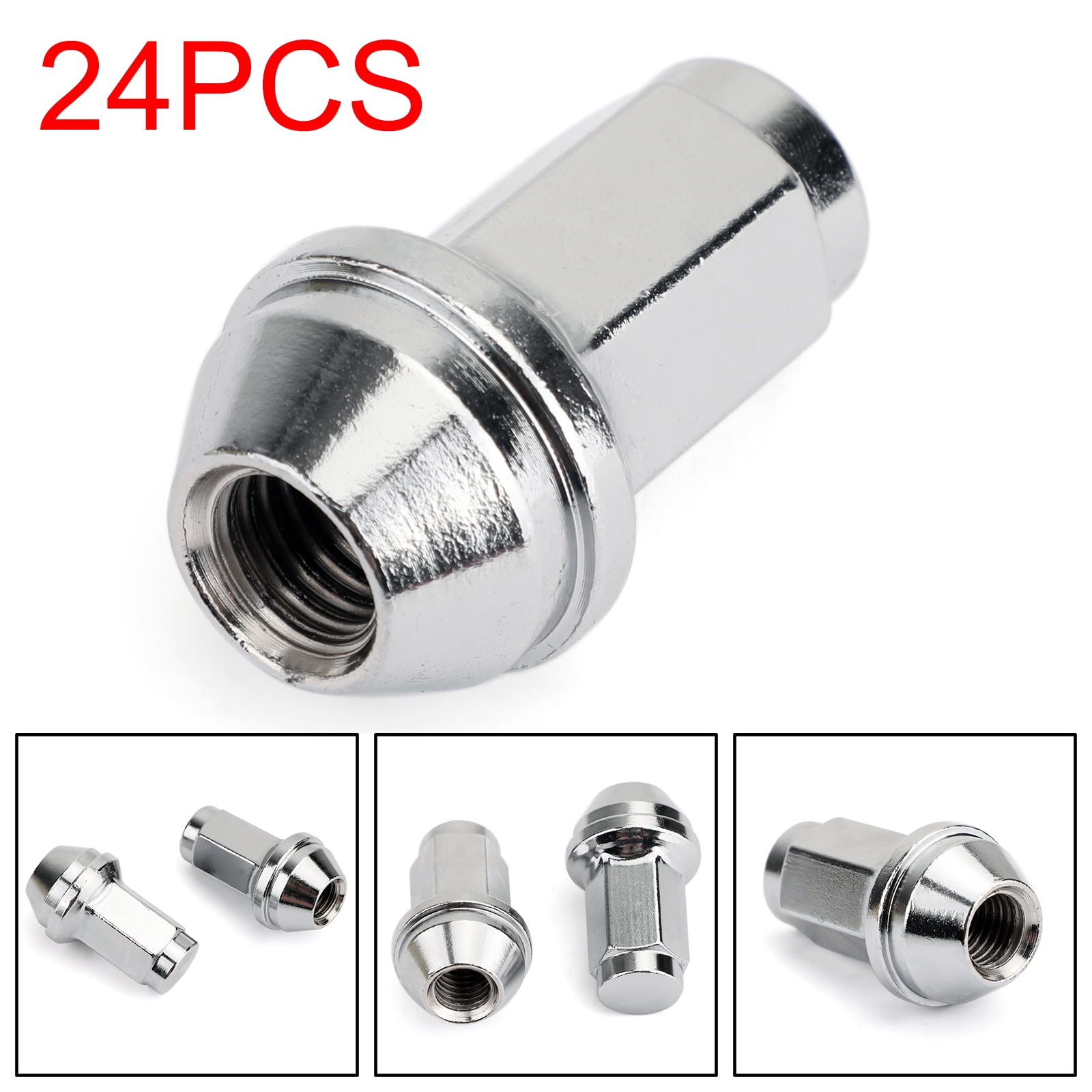 Mad 24pcs 14x2 Stainless Lugs Nuts For Ford F150 Expedition Lug