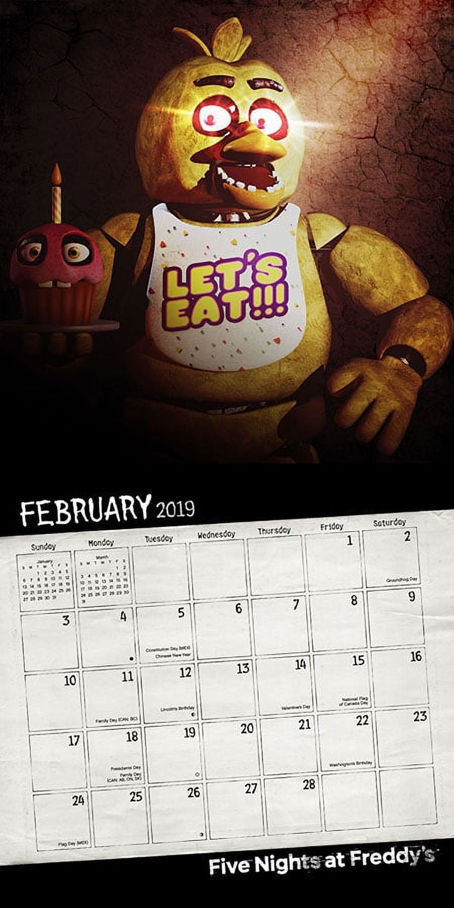 Five Nights At Freddys - Calendari da muro 2018