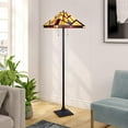 thumbnail image 6 of RADIANCE Goods Tiffany-Style Blackish Bronze 2-Light Mission Floor Lamp 18" Shade, 6 of 7