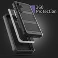 thumbnail image 5 of Encased Falcon Designed for Samsung Galaxy S23 FE Case with Screen Protector and Belt Clip Holster - Protective Full Body Case (Black), 5 of 8