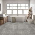 thumbnail image 3 of Achim Sterling 12"x12" 1.2mm Peel & Stick Vinyl Floor Tiles 45 Tiles/45 Sq. Ft. Ash Grey Wood, 3 of 8
