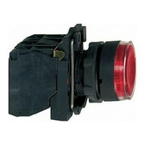 Schneider Electric Illuminated Push Button, 22 mm, 1NO/1NC, Round, Red XB5AW34B5