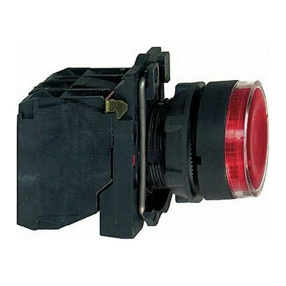 Schneider Electric Illuminated Push Button, 22 mm, 1NO/1NC, Round, Red XB5AW34B5