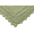 thumbnail image 4 of Better Trends 3 Piece Bathroom Rug Set 100% Cotton, Extra Soft Tufted Bath Mat, Water Absorbent & Reversible Mat, Sage Lilly Crochet Collection, 4 of 8