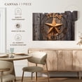 thumbnail image 5 of Elephant Stock Texas Star Wall Art - Horizontal Canvas Wall Art - Living Room Wall Decor - Places Canvas - Gray And Brown Decor - 12" x 8", 5 of 8