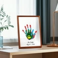thumbnail image 6 of Family Handprint Paint Set With Photo Frame, Diy Memorial Art For Parents Grandparents, 6 Safe Non-Toxic Paints, Includes Brush, Keepsake Frame For Baby Pet Memories, Perfect Gift, 6 of 6