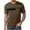 Brown, variant on ZRGHAOYLQ Color Block Shirts Mens Oversized Short Sleeve T-Shirts Casual Crewneck Shirt Tops with Pockets Plus Size Big Tall Pullovers