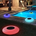 thumbnail image 2 of Iluminación decorativa para su oasis, luz solar flotante, LED multicolor impermeable para exteriores, luces para piscinas, LED flotantes inflables de bajo consumo, llama alimentada por energía solar, 2 of 8