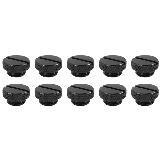 Winyuyby 10 Pieces Black /4 Inch Plug Fitting with O- Ring Water Stop ...