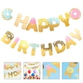 thumbnail image 5 of CIMAXIC party banner 2 Sets Doughnut Design Banner Party Banners (Assorted Color),5.98"X4.53"X0.02", 5 of 5