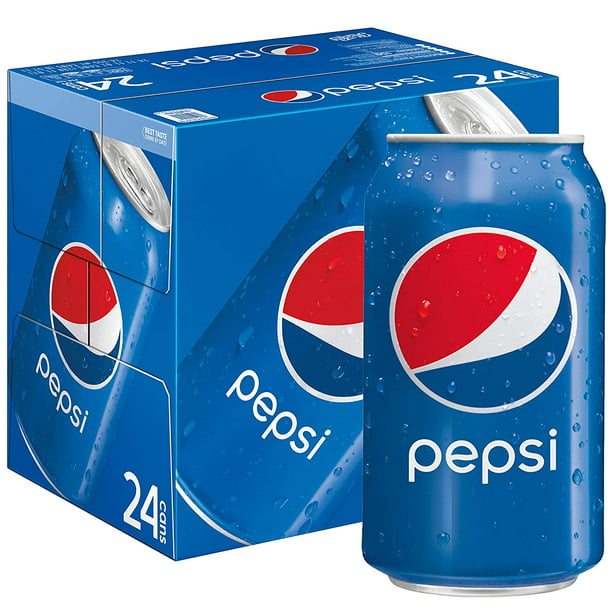 Pepsi Cola Soda Pop, 12 oz Cans, 24 Pack - Walmart.com