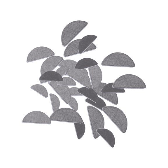 NIAIZEK 80Pcs Semicircle Stainless Steel Woodruff Key for Pulley and Drive Shaft Application