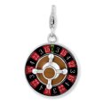 thumbnail image 1 of 925 Sterling Silver Roulette Wheel Necklace Pendant Charm Gambling, 1 of 5