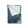 thumbnail image 2 of Ethnic Soft Flannel Fleece Throw Blanket, Grunge Style Tree Pattern Mandala and Spiral Shapes Blurry Artwork, Cozy Plush for Indoor and Outdoor Use, 70" x 90", Turquoise Brown, by Ambesonne, 2 of 6