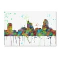 thumbnail image 2 of Trademark Fine Art "Raleigh North Carolina Skyline Mclr-1" Canvas Art by Marlene Watson, 2 of 4