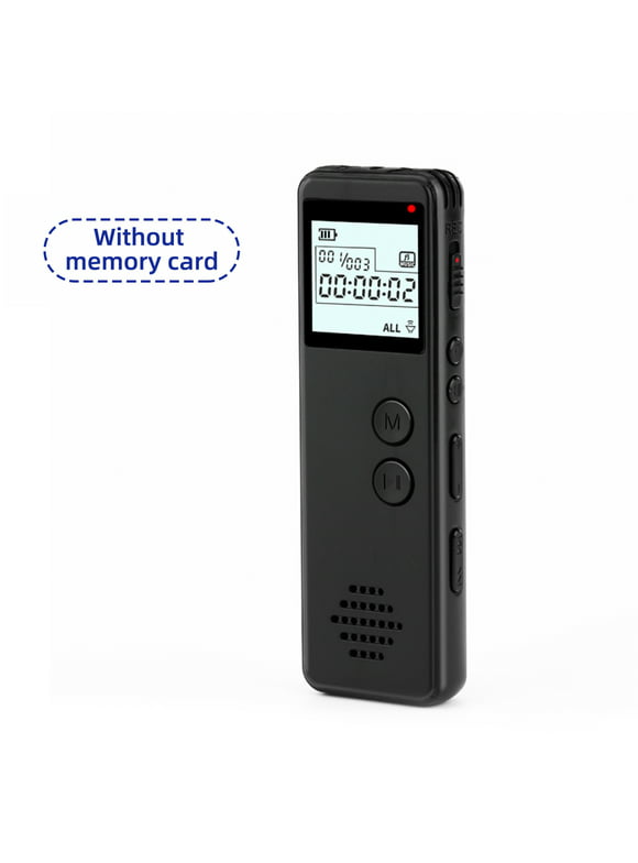 Digital Voice Recorder Voice Activated Recorder with Playback, Noise Reduction Dictaphone, HD Recording 10h for Meeting Lecture Interview Class MP3 Record