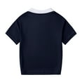 thumbnail image 4 of Ahuyic Summer Kids' Casual All Match Blouse, Solid Color Loose Short Sleeve Top For Girls And Boys,Summer Solid Color Short-Sleeved Lapel Shirt Sport T-Shirt Polo Shirt For Boys And Girls, 4 of 4