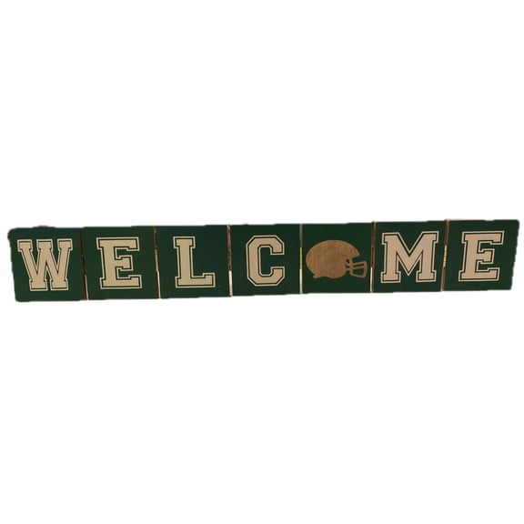 Ashland Fall Football Table Decor - 25x5" Welcome Sign