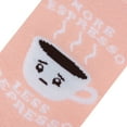 thumbnail image 4 of Crazy Socks, Womens, Food, More Espresso, Crew Socks, Novelty Silly Fun Cute, 4 of 6