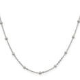 thumbnail image 2 of 925 Sterling Silver Ball Beaded Chain Styles Necklace 1.3 mm Fancy 20 inch, 2 of 4