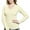 Banana Cream, variant on Monterey Club Women's Fine Gauge Cable Knit V-neck Sweater #6134