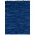 thumbnail image 1 of Unique Loom Chindi Cotton Collection Hand Woven Natural Fibers Area Rug, 9 x 12 Feet, Navy Blue/Ivory, 1 of 1