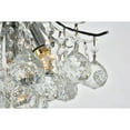 thumbnail image 4 of Home Decorative Toureg 3-Light Chrome Pendant Lamp with Royal Cut Clear Crystal, 12"Dia X 12"H, 4 of 6